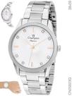Relogio champion feminino prateado cn25823q