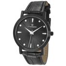 Relógio CHAMPION feminino preto couro CN24226N