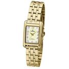Relógio Champion Feminino Ref: Ch27327h Retangular Dourado