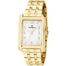 Relógio Champion Feminino Ref: Cn20373h Retangular Casual Dourado
