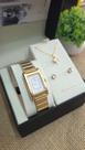 Relógio Champion Feminino Retangular Dourado CF24126W