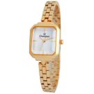 Relógio CHAMPION feminino retangular dourado CF24895H