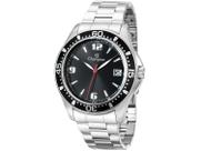 Relogio Champion Masculino Aço Prateado Preto Calendario Ca31248t
