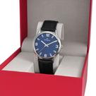 Relógio Champion Masculino Prateado Pulseira Couro - Cn20293f