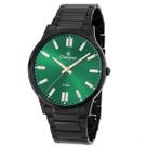 Relógio Champion Masculino Slim Preto Verde CN21096G