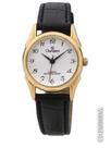 Relógio Champion Social Feminino CH25089M Quartz Dourado Pulseira de Couro Preto