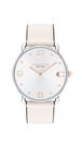 Relógio Coach Elliot feminino 14504200 com pulseira de couro de giz