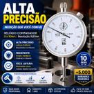 Relógio Comparador Analógico 0 a 10mm Resolução 0,01mm EDA Mecânica Industrial Metrologia Relógio Comparador Analógico 0 a 10mm Resolução 0,01mm EDA Mecânica Industrial Metrologia