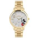 Relógio Condor Dourado Feminino Coleção Disney Mickey Mouse Casual Elegante Relógio Condor Dourado Feminino Coleção Disney Mickey Mouse Casual Elegante