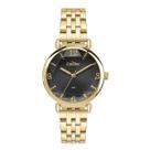 Relogio Condor Dourado Visor Facetado Preto CO2035NJQ4P