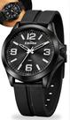 Relógio Condor Masculino Analógico Preto Pulseira Silicone 50m Original