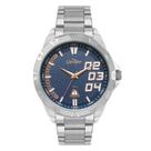Relógio Condor Masculino Speed - Prata com Mostrador Azul e Calendário