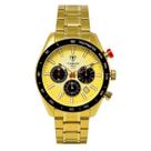 Relógio Cronógrafo Masculino de Aço Tuguir Analógico Infinity 23-2231 Dourado e Preto Relógio Cronógrafo Masculino de Aço Tuguir Analógico Infinity 23-2231 Dourado e Preto