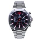 Relógio Cronógrafo Masculino de Aço Tuguir Analógico Infinity GCS-1271 Prata e Preto Relógio Cronógrafo Masculino de Aço Tuguir Analógico Infinity GCS-1271 Prata e Preto