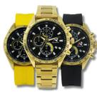 Relógio Cronógrafo Masculino Roaris Analógico RR00002 Dourado e Preto Relógio Cronógrafo Masculino Roaris Analógico RR00002 Dourado e Preto