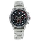 Relógio Cronógrafo Masculino Roaris Analógico RR00006 Prata e Preto e Vermelho Relógio Cronógrafo Masculino Roaris Analógico RR00006 Prata e Preto e Vermelho