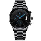 Relógio CRRJU Luxury Business Waterproof Quartz para homens