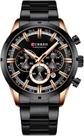 Relógio Curren Masculino 8355 Preto Aço