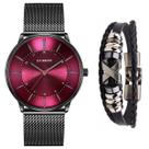 Relógio Curren Masculino Ultra Fino Metálico + Pulseira