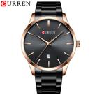 Relógio Curren Quartz para homens com pulseira de aço 8357 à prova d'água
