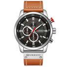 Relógio Curren Technos 8291 para homens azul e prata Relógio Curren Technos 8291 para homens azul e prata