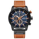 Relógio Curren Technos 8291 para homens azul e prata Relógio Curren Technos 8291 para homens azul e prata