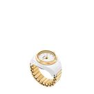 Relógio de anel Fossil ES5412 Ouro Branco Aço Inoxidável 15mm