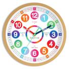 Relógio de aprendizagem Roymine Telling Time Kids Silent de 14 polegadas