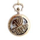Relógio de bolso Fairy Tail, tema de anime, quartzo com corrente Relógio de bolso Fairy Tail, tema de anime, quartzo com corrente