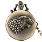 Relógio de bolso Game of Thrones Wolf Head Anime Theme Quartz