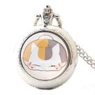 Relógio de bolso Natsumes Cat Retro para crianças com corrente Relógio de bolso Natsumes Cat Retro para crianças com corrente