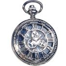 Relógio de bolso Quartz Retro para crianças com corrente