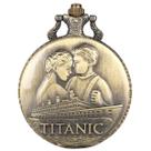 Relógio de bolso Titanics Retro para crianças com corrente de liga de 4,7 cm
