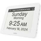 Relógio de calendário digital Robin Clock 2024 com dia e data