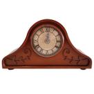 Relógio de Mesa Antigo Decorativo de Madeira com Números Romanos