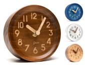 Relógio de mesa Driini Wooden Analog 11cm Pinewood Dark