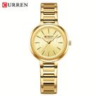 Relógio de Negócios de Luxo para Mulher CURREN, com um Design Minimalista - Dourado