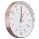 Relógio De Parede 30 Cm Decorativo Sala Cozinha Escritório Moderno Silencioso Rose Gold 950