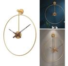 Relógio De Parede 3d Dourado Metal Design Europeu 60cm
