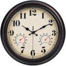 Relógio de parede 45minSt 33cm vintage impermeável com termômetro