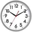 Relógio de parede AKCISOT 25 cm Silent Non-Ticking Battery Grey
