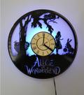 Relógio de parede Alices in Wonderland Anime Black Wall 30cm