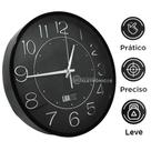 Relógio de Parede Analógico Redondo Decorativo Pontual Para Escritório Quarto Sala ZB3003