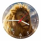 Relógio De Parede Animais Leão Savana Tamanho 40 Cm De Diâmetro RC018