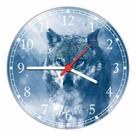 Relógio De Parede Animais Lobo Veterinário Pet Shop Tamanho 40 Cm De Diâmetro RC034