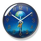 Relógio de parede Astronaut Kids Room Decor Silent Non-Ticking