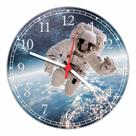 Relógio De Parede Astronauta Planeta Terra Espaço Sideral Tamanho 40 Cm De Diâmetro RC002 Relógio De Parede Astronauta Planeta Terra Espaço Sideral Tamanho 40 Cm De Diâmetro RC002