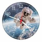 Relógio De Parede Astronauta Planetas Lua Decoração Quartz