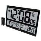 Relógio de parede atômico Sharp Atomic Clock com temperatura interna/externa