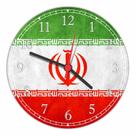 Relógio De Parede Bandeira Do Irã Tamanho Grande 50 Cm Quartz G01 Relógio De Parede Bandeira Do Irã Tamanho Grande 50 Cm Quartz G01